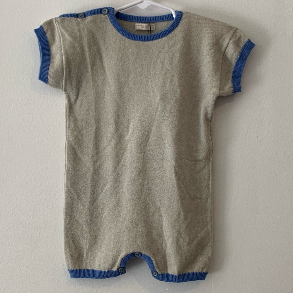 Burberry Baby Cashmere & Cotton Coverall NWT